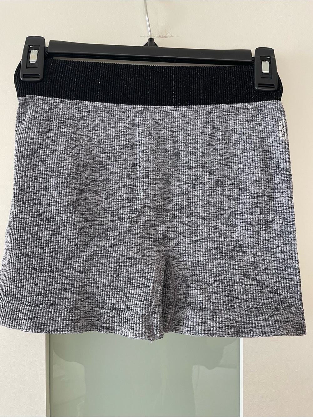 Women’s Gray Bike Short with Black Waistband